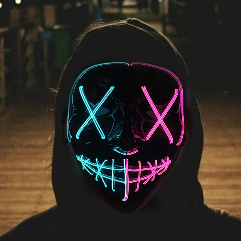 Led Purge Mask Halloween - Heißer Verkauf Halloween Glowing Scary Gesichtsmaske