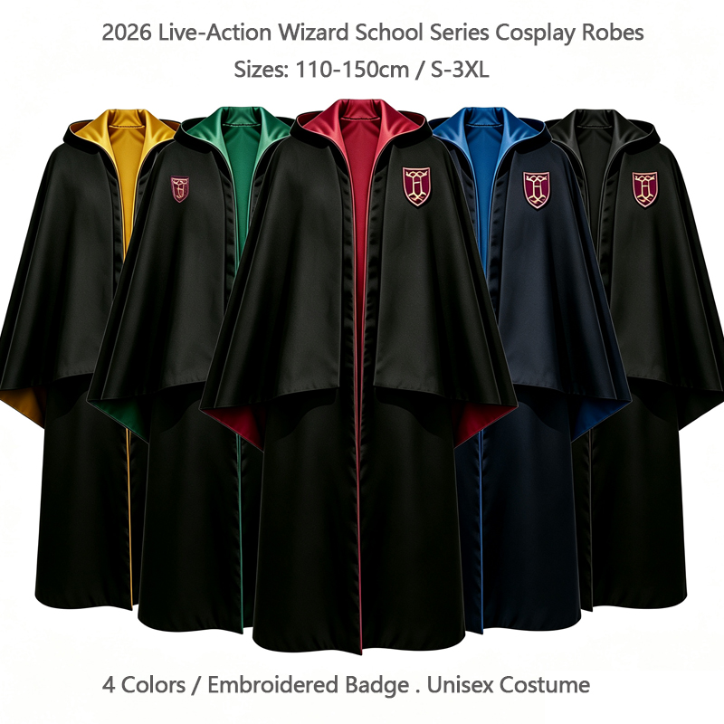 Spiderman Jumpsuit Kids - Harry Kostüm Hogwarts Kapuzen Zauberer Umhang