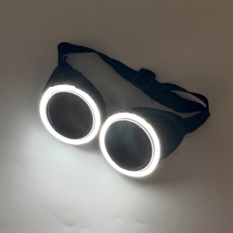 Glow In The Dark Party Glasses - Neu eingetroffene runde LED-Leuchtbrille mit dunklen