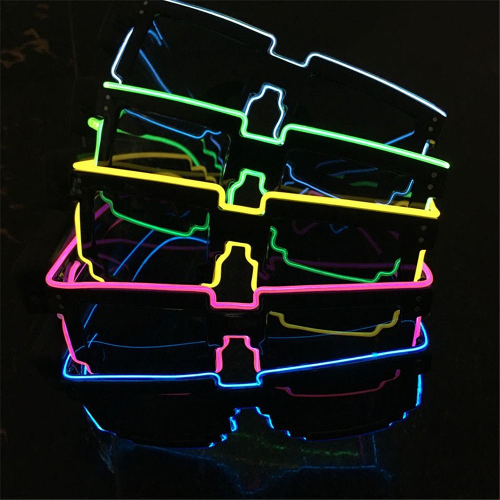 Glow In The Dark Party Glasses - Roman Mosaik LED Brille drahtlose LED