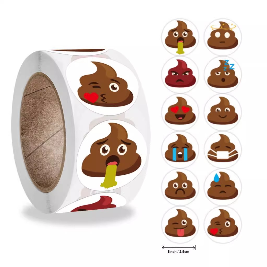 Prank Toys - 100-500 Stück lustige Poop Cartoon Streich