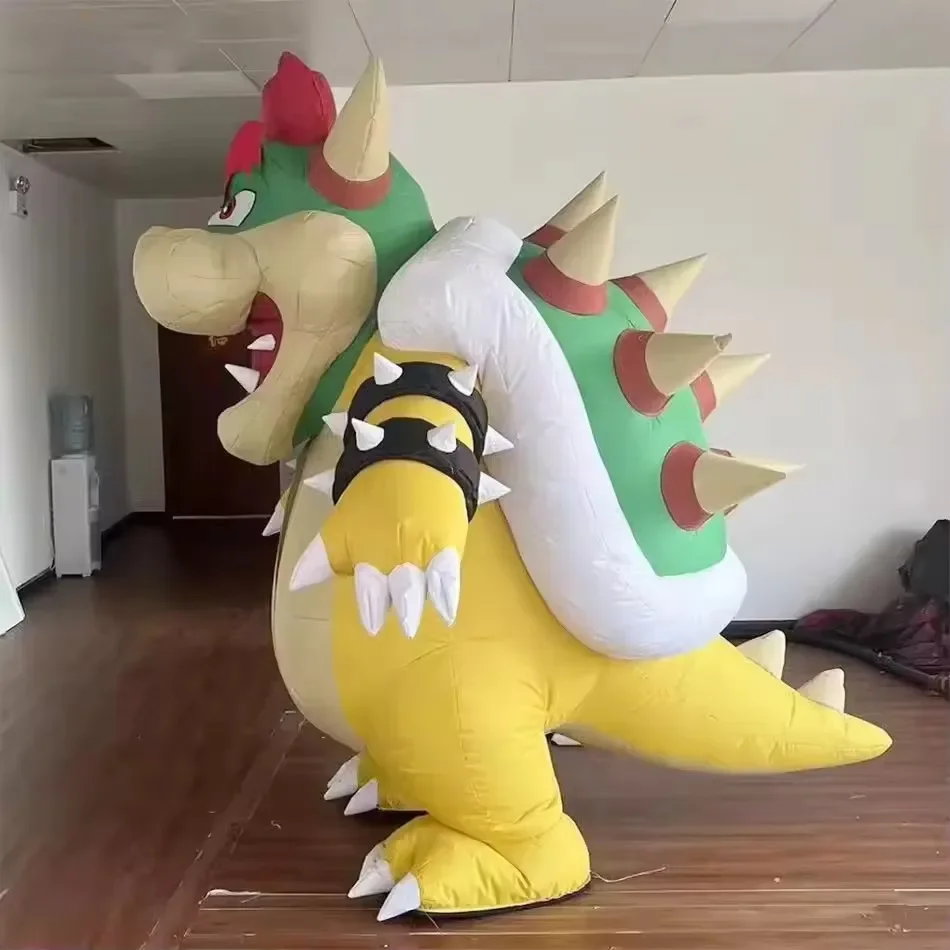 Inflatable Dinosaur Costume Adult - Aufblasbares 2M Drachenschildkröten-Maskottchen-Kostüm Anime Cartoon Dinosaurier