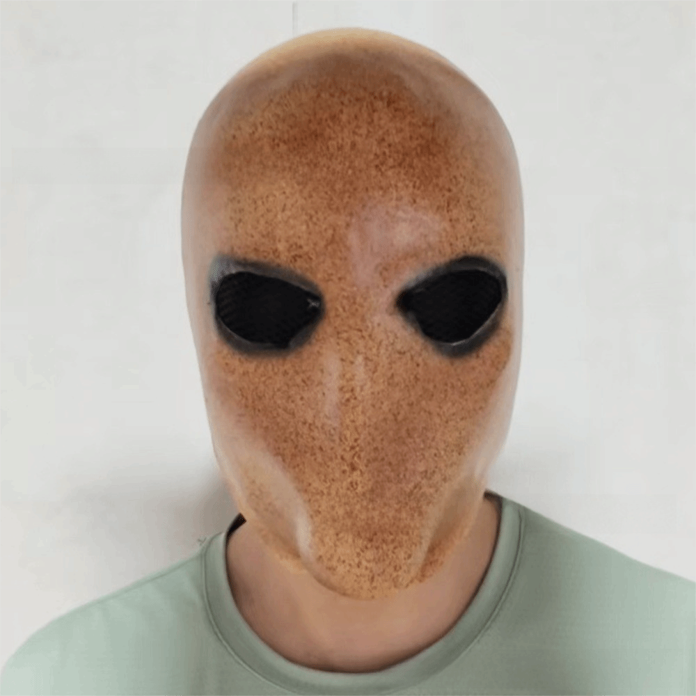 Latex Alien Mask Realistic - Gesichtsloser Mann Halloween Slenderman Maske Ungiftige