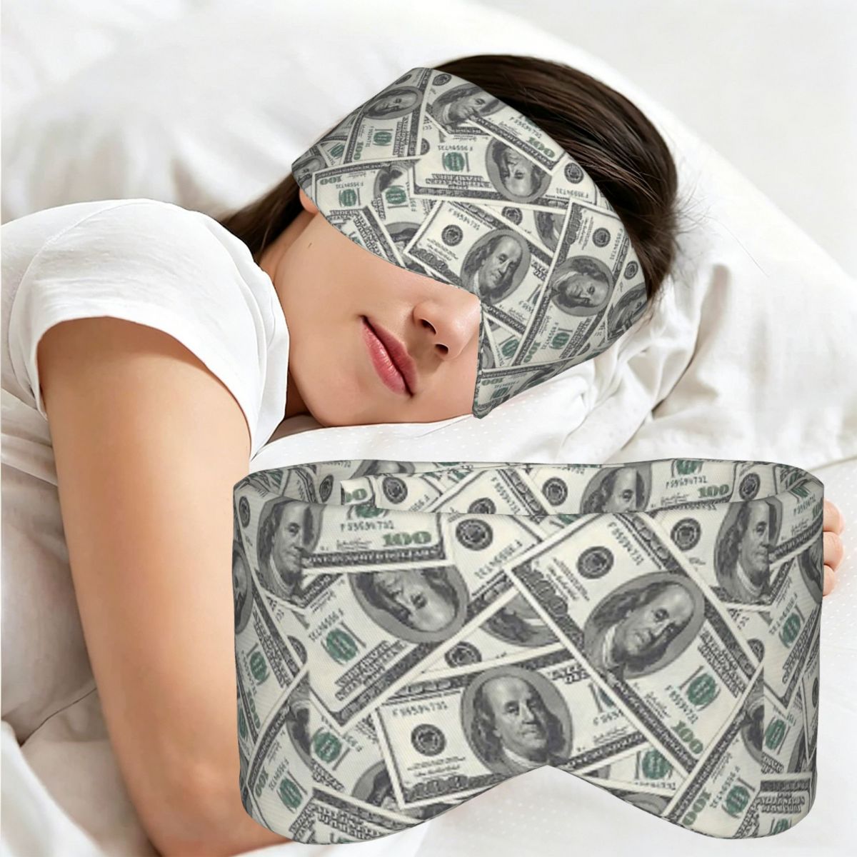 Novelty Gifts - Rich Money Novelty Dollars Schlafmaske, lichtblockierende,
