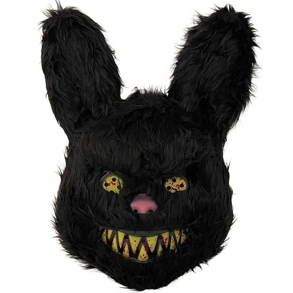 Led Purge Mask Halloween - Blutige Plüsch hasen maske Halloween Ghost