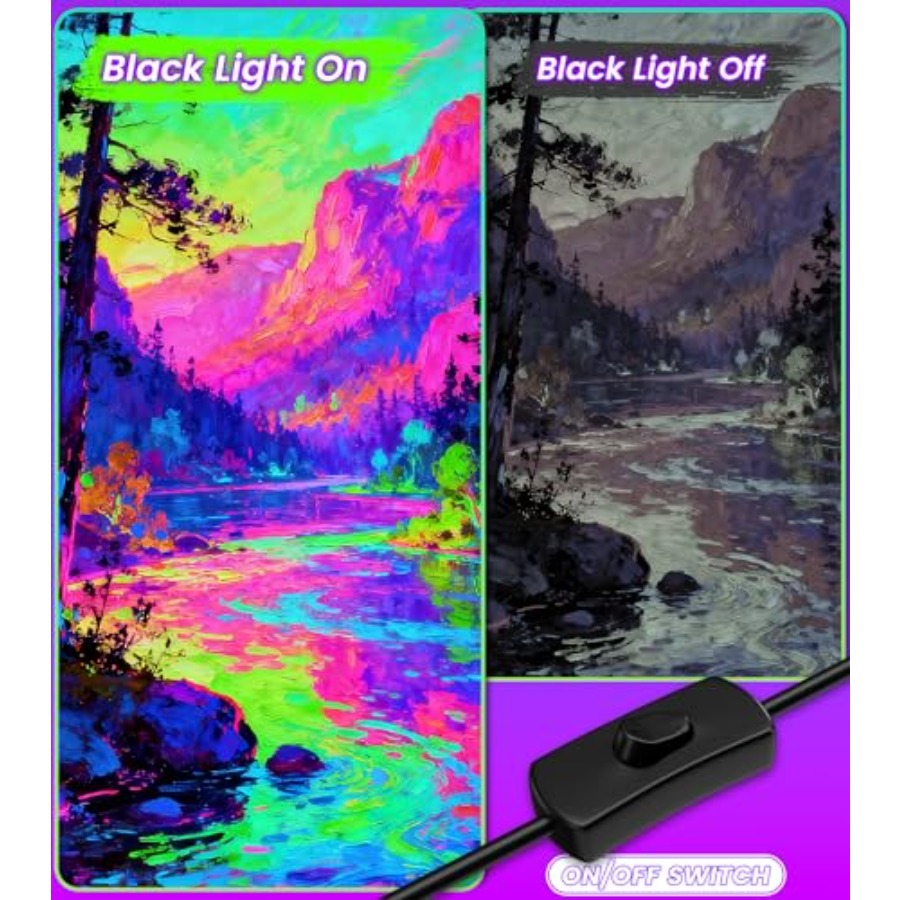 4W LED-Schwarzlichtleiste, Sch – Party Supplies Bewertung und Preis