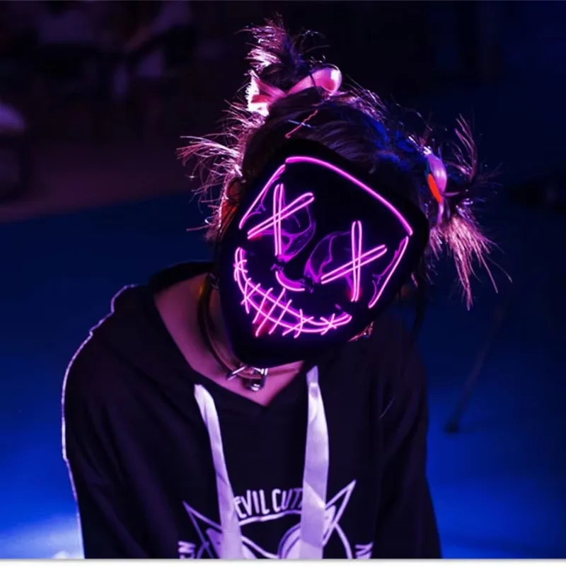Kabellose Neon-LED-Purge-Maske – Led Purge Mask Halloween Bewertung und Preis