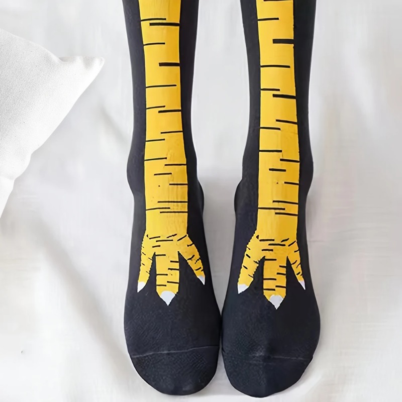 1/2/5 Paar Damen Kniestrümpfe  – Funny Chicken Leg Socks Bewertung und Preis