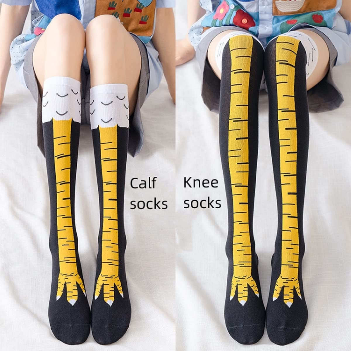 Frauen Oberschenkel Hohe Strüm – Funny Chicken Leg Socks Bewertung und Preis