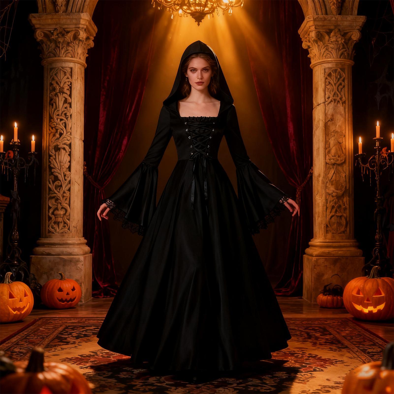 Halloween-Hexenkostüm Mittelal – Medieval Renaissance Dress Women Bewertung und Preis