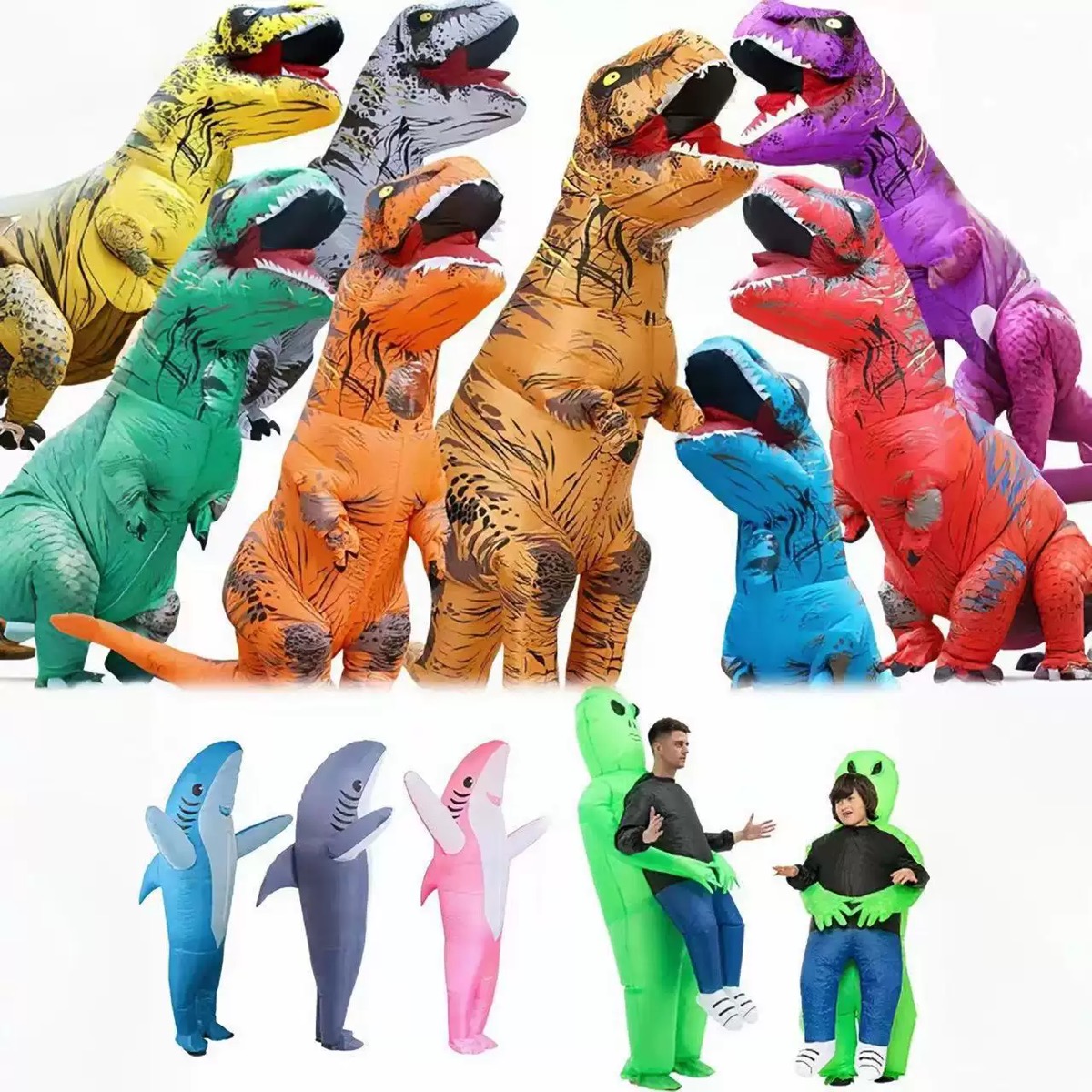 Aufblasbares T-Rex-Kostüm für  – Inflatable Dinosaur Costume Adult Bewertung und Preis