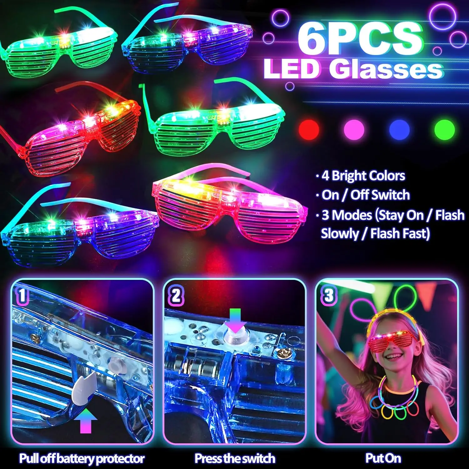 128-teiliges Set Leuchtende Br – Glow In The Dark Party Glasses Bewertung und Preis