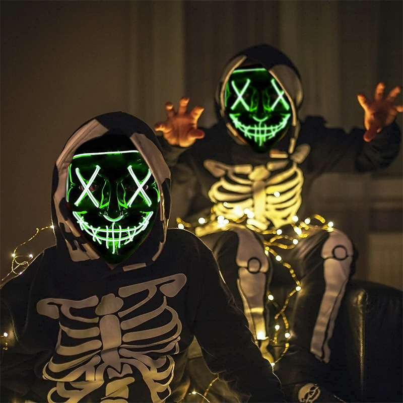 Gruselige Halloween Cosplay le – Led Purge Mask Halloween Bewertung und Preis