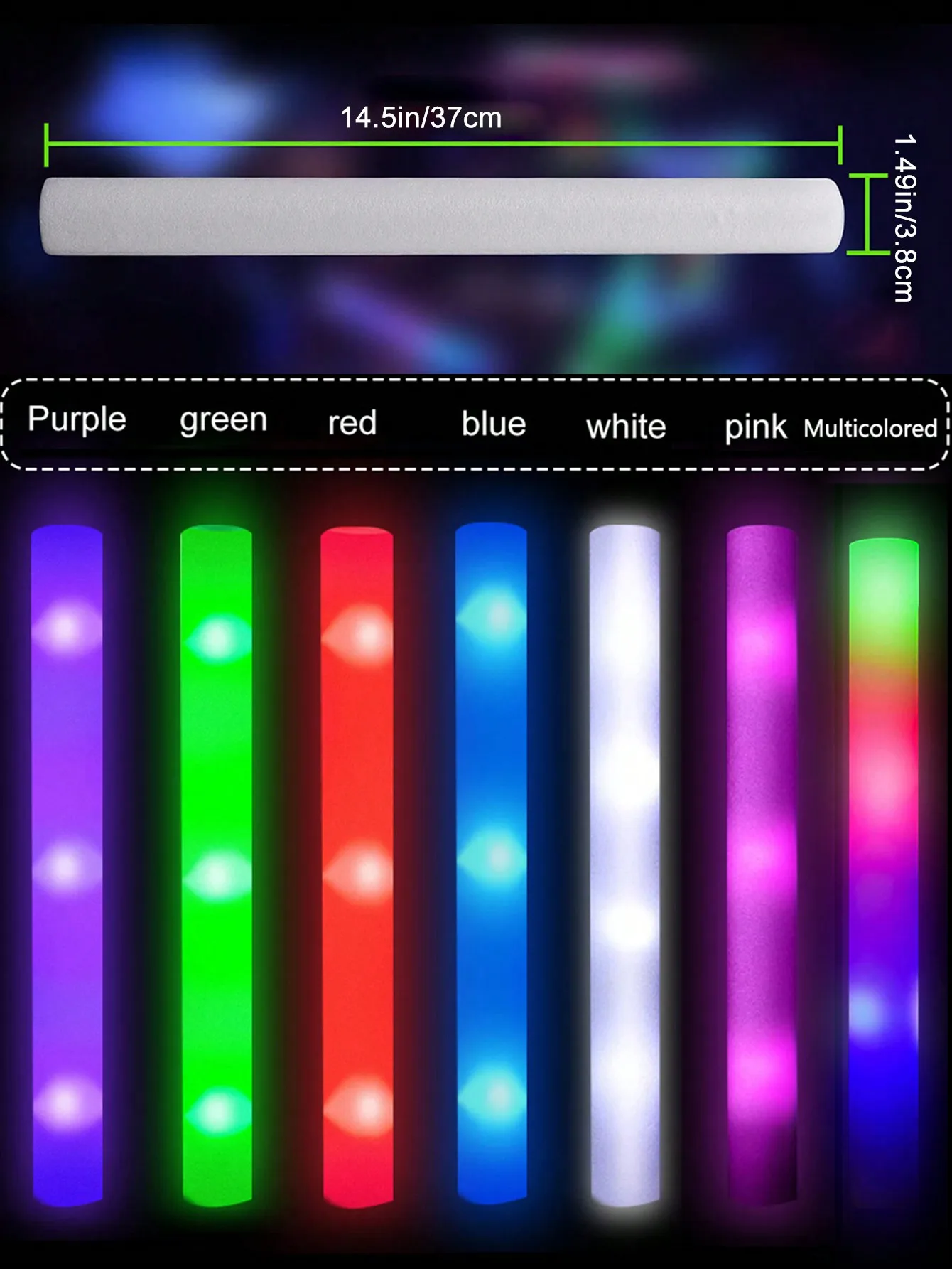20/30 Stück LED-Schaumstoff-Le – Flashing Led Foam Sticks Party Bewertung und Preis