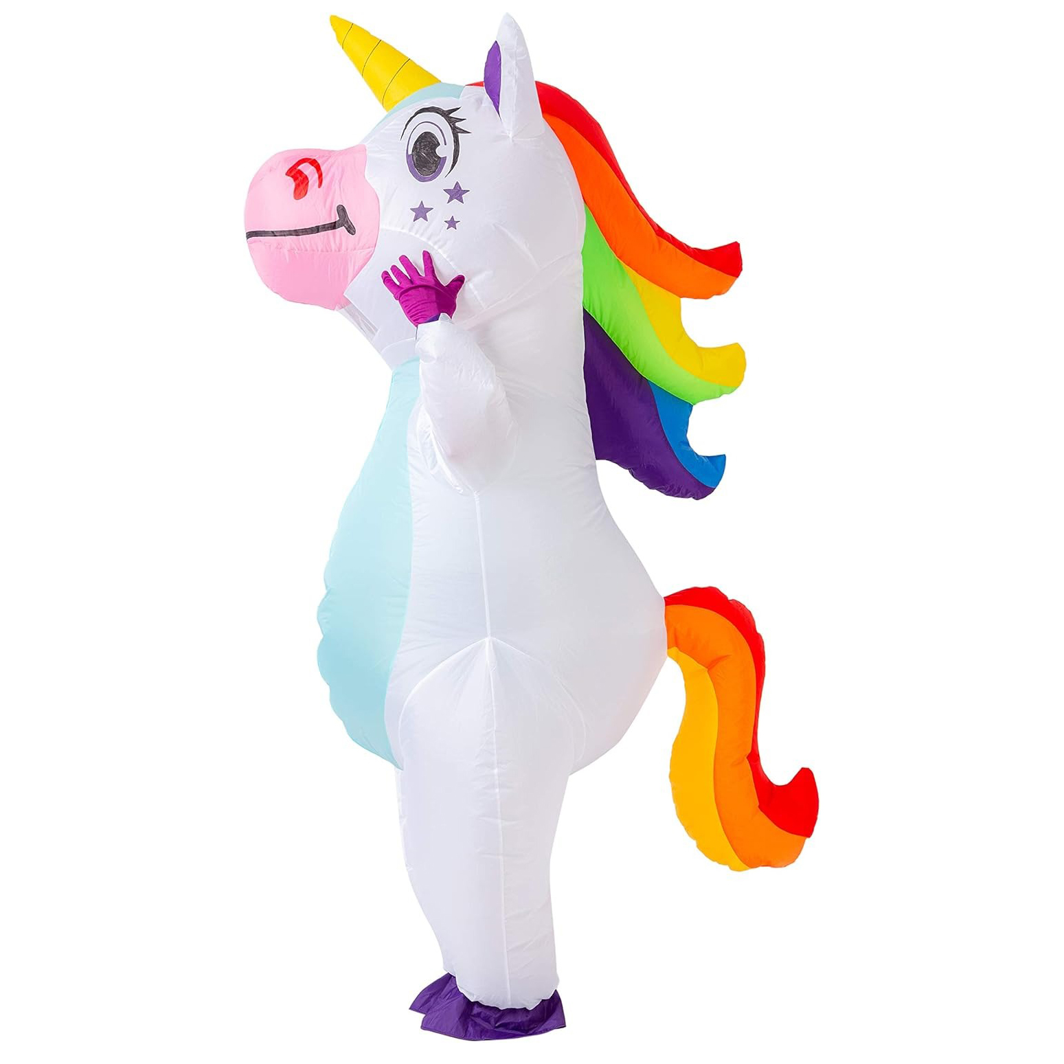 Aufblasbares Einhorn-Kostüm fü – Costumes Bewertung und Preis