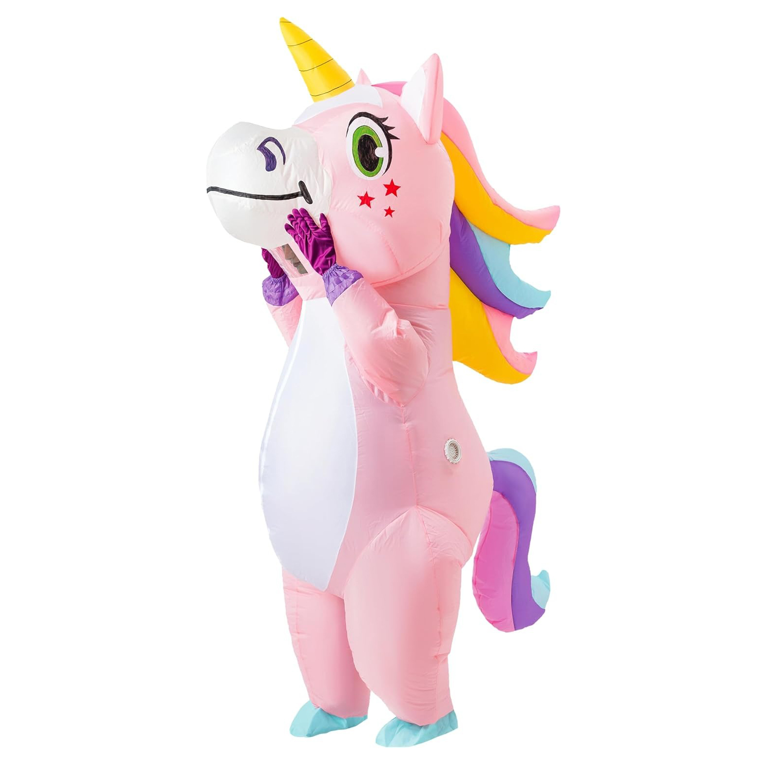 Aufblasbares Einhorn-Kostüm fü – Costumes Bewertung und Preis
