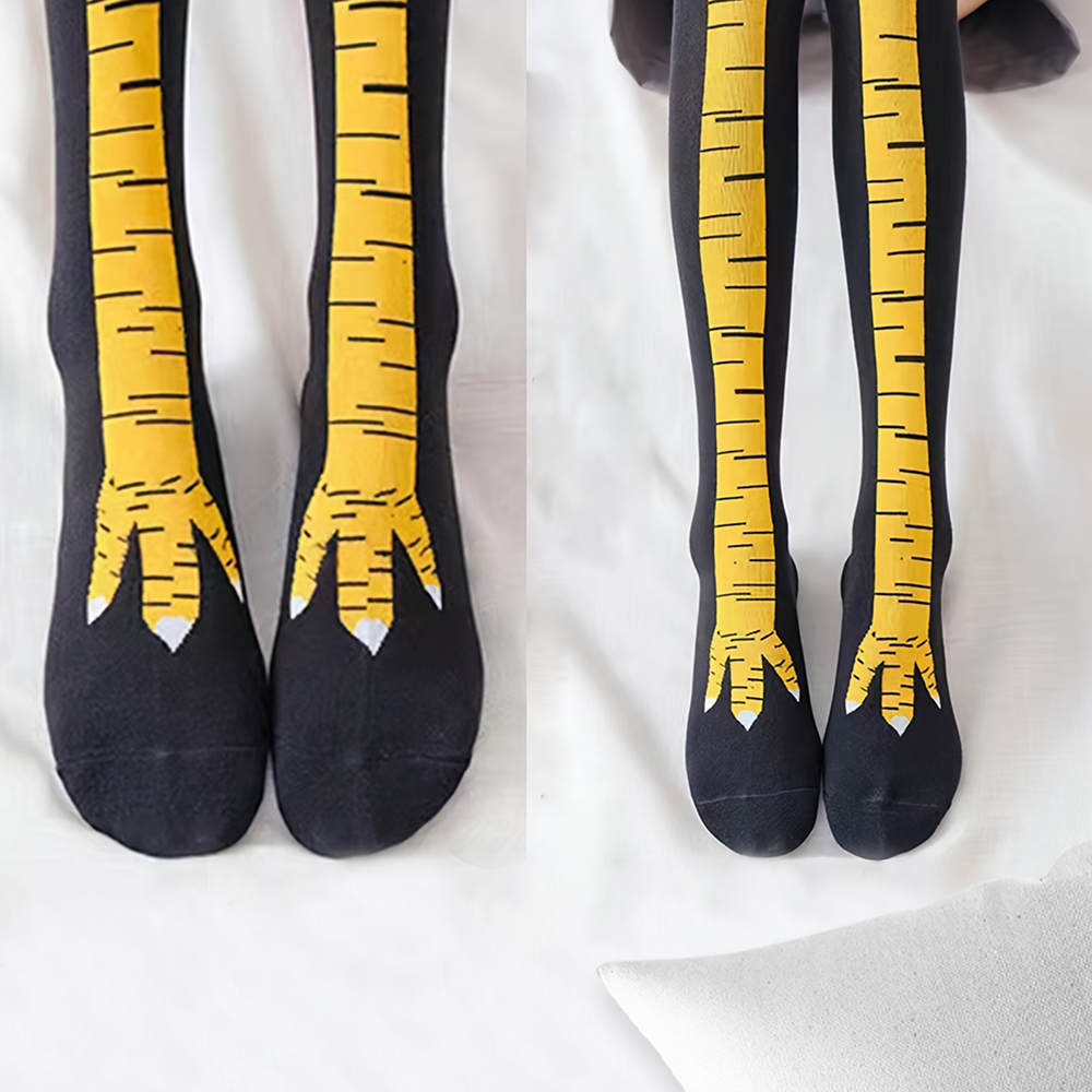 1/2/5/10 Pairs Frauen Knie Hoh – Funny Chicken Leg Socks Bewertung und Preis