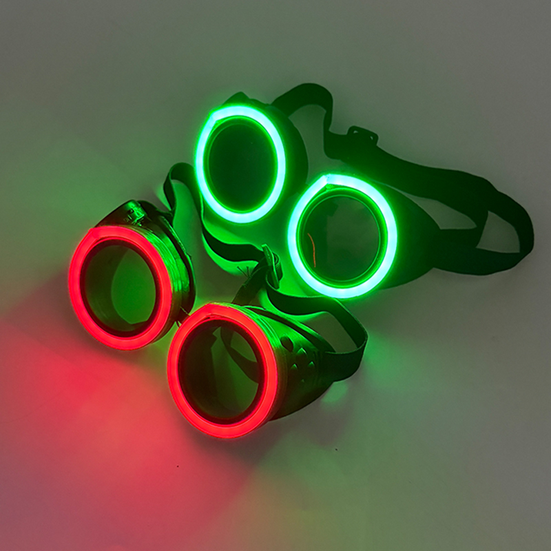 Neu eingetroffene runde LED-Le – Glow In The Dark Party Glasses Bewertung und Preis