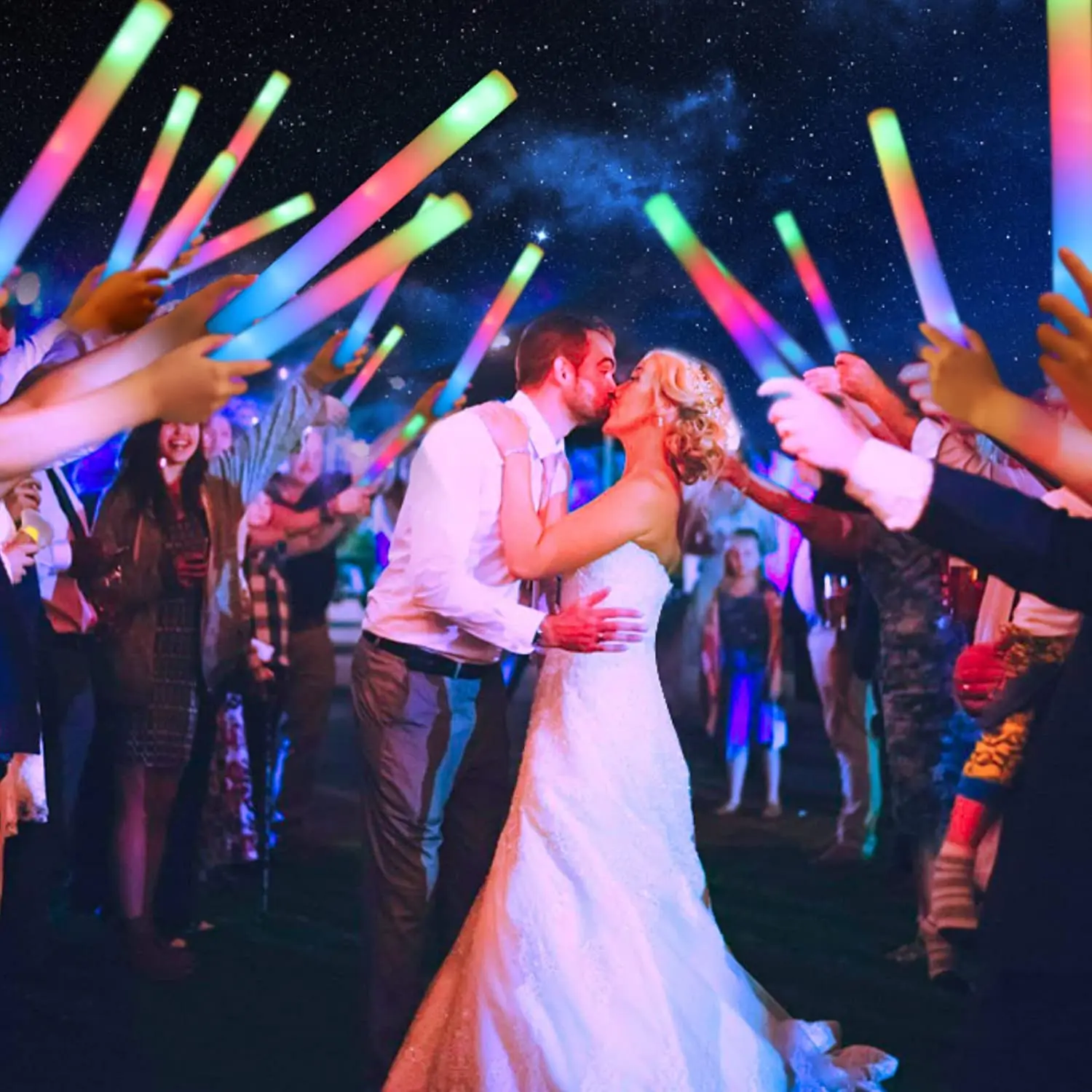 LED-Leuchtstäbe, Leucht-Schaum – Flashing Led Foam Sticks Party Bewertung und Preis