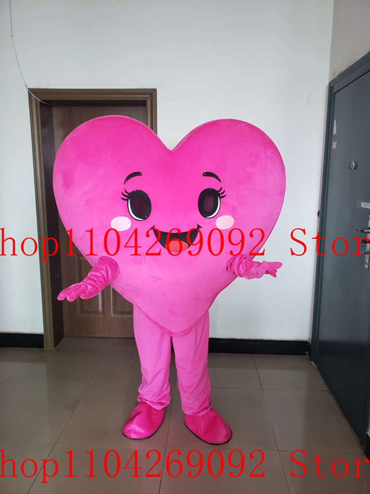 Liebliches Rosa Herz-Maskottch – Costumes Bewertung und Preis