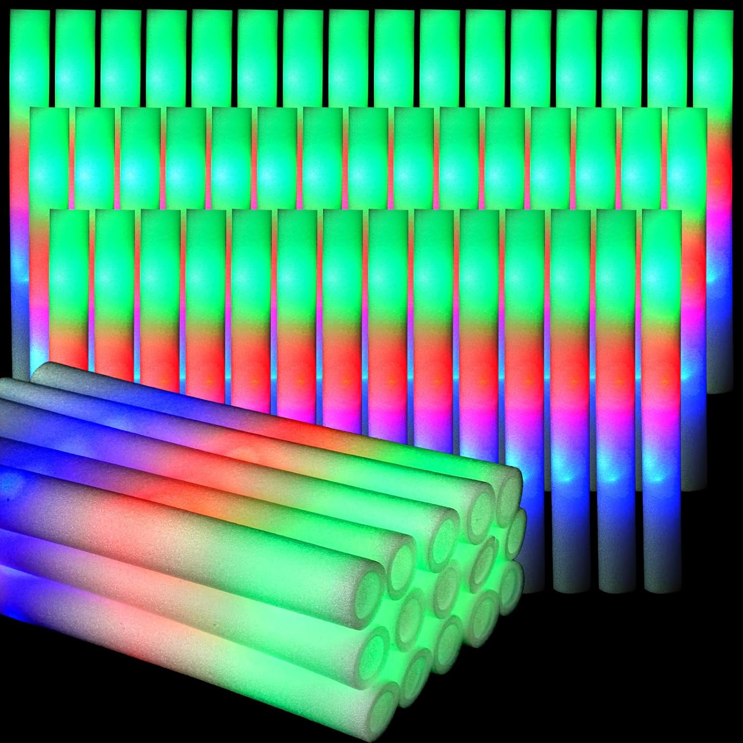 102 Stück LED-Schaumstoffstäbe – Flashing Led Foam Sticks Party Bewertung und Preis