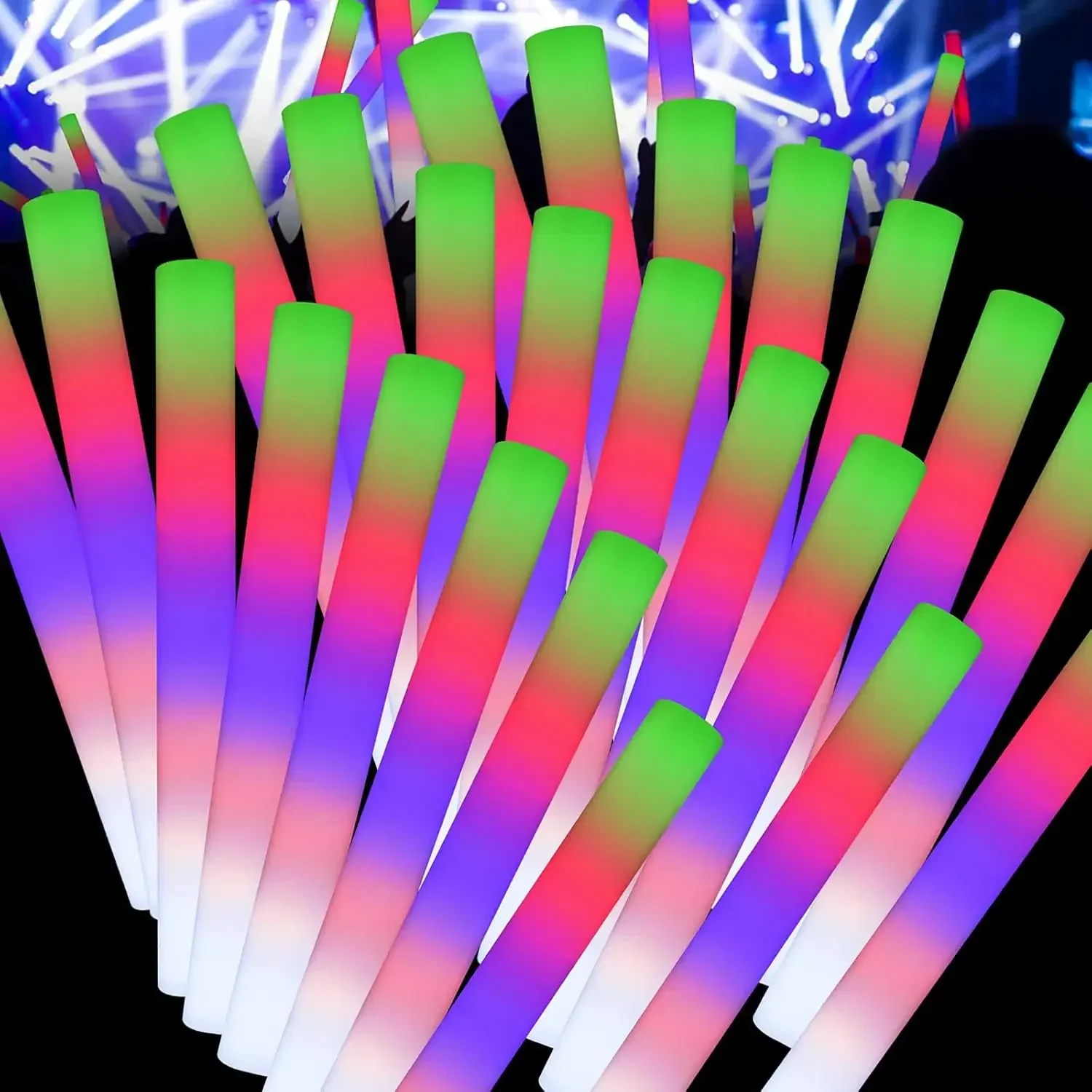 2Z-50PCS LED-Schaumstoff-Leuch – Flashing Led Foam Sticks Party Bewertung und Preis
