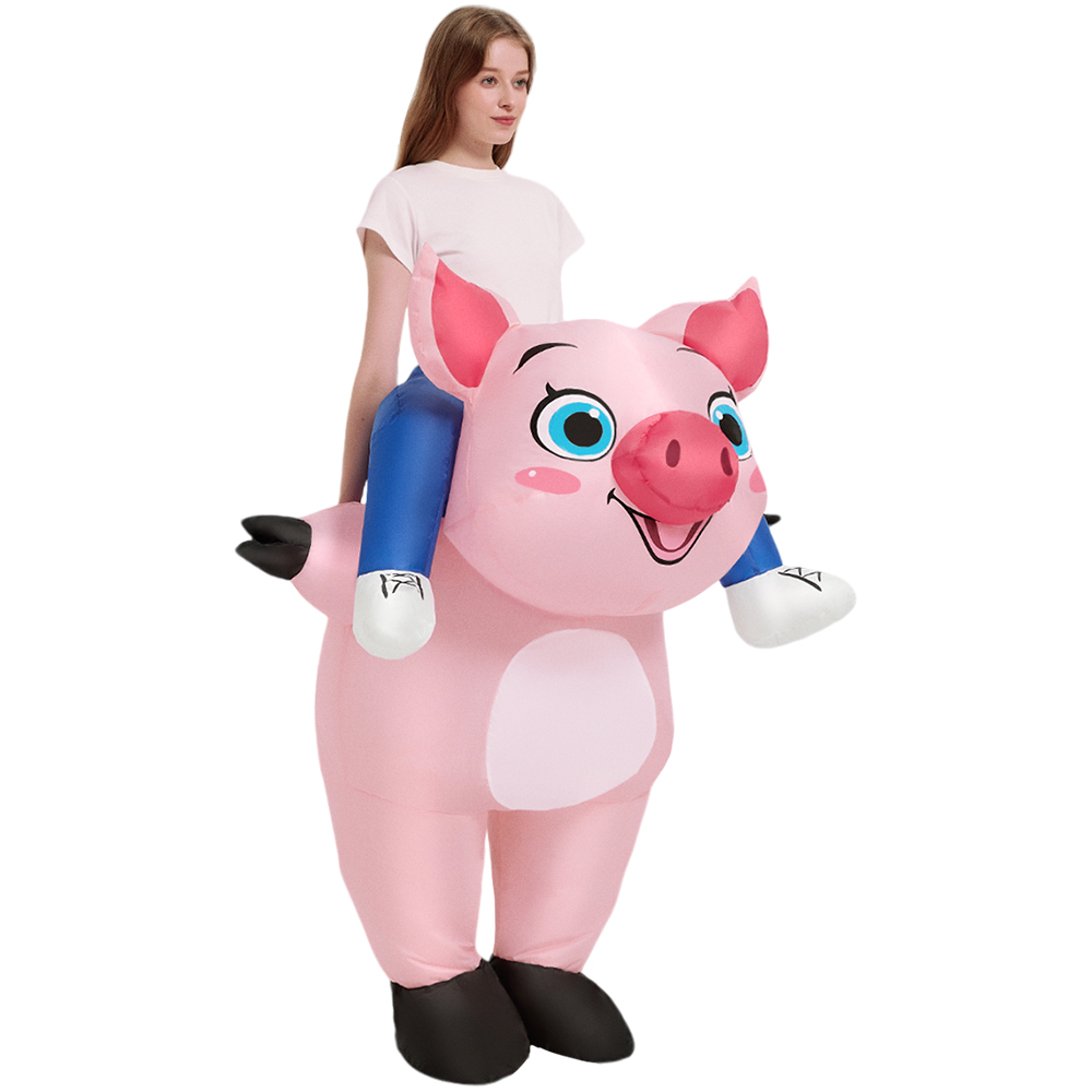 Neues rosa aufblasbares Schwei – Inflatable Dinosaur Costume Adult Bewertung und Preis