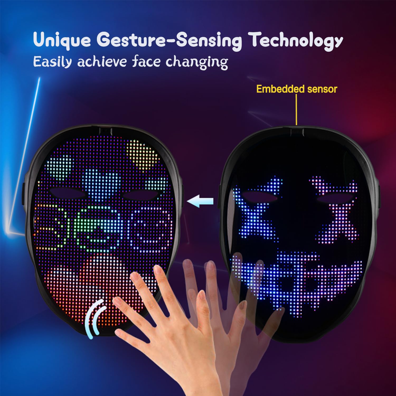 Wiederaufladbare LED-Maske mit – Led Purge Mask Halloween Bewertung und Preis