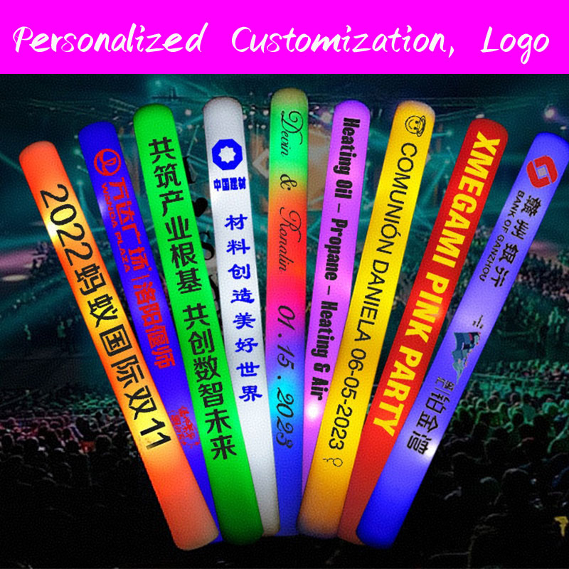30 LED-Leuchtstäbe aus Schaums – Flashing Led Foam Sticks Party Bewertung und Preis