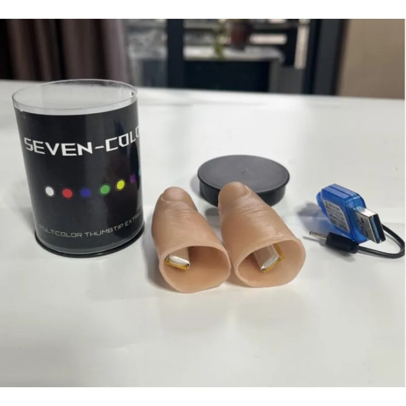 Sieben Farben LED-Licht-Daumen – Thumb Tip Magic Trick Set Bewertung und Preis