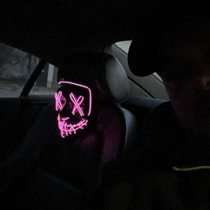 Drahtlose LED-Maske Halloween  – Led Purge Mask Halloween Bewertung und Preis