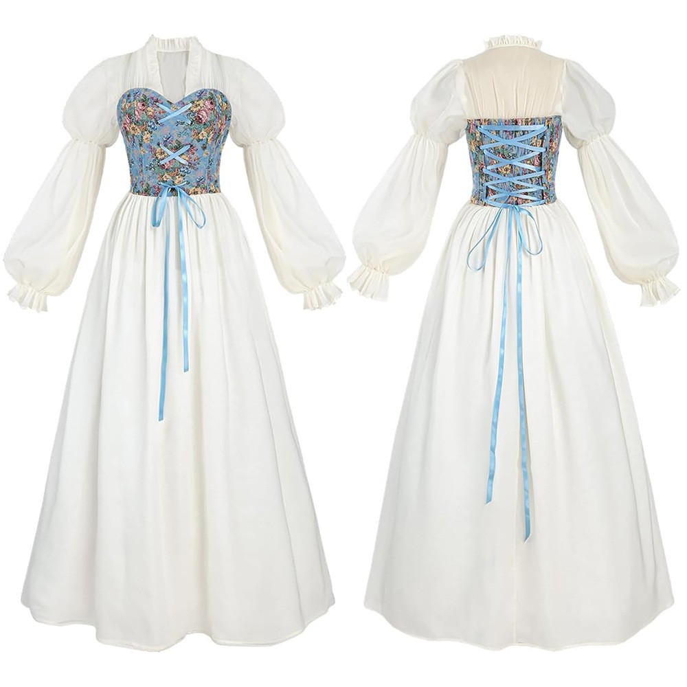 Korsett-Kleid im Renaissance-S – Medieval Renaissance Dress Women Bewertung und Preis
