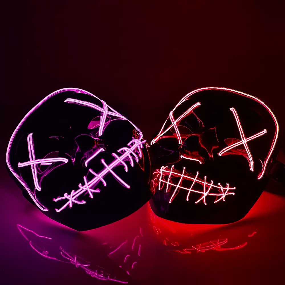 Gruselige Kabellose Leuchtende – Led Purge Mask Halloween Bewertung und Preis