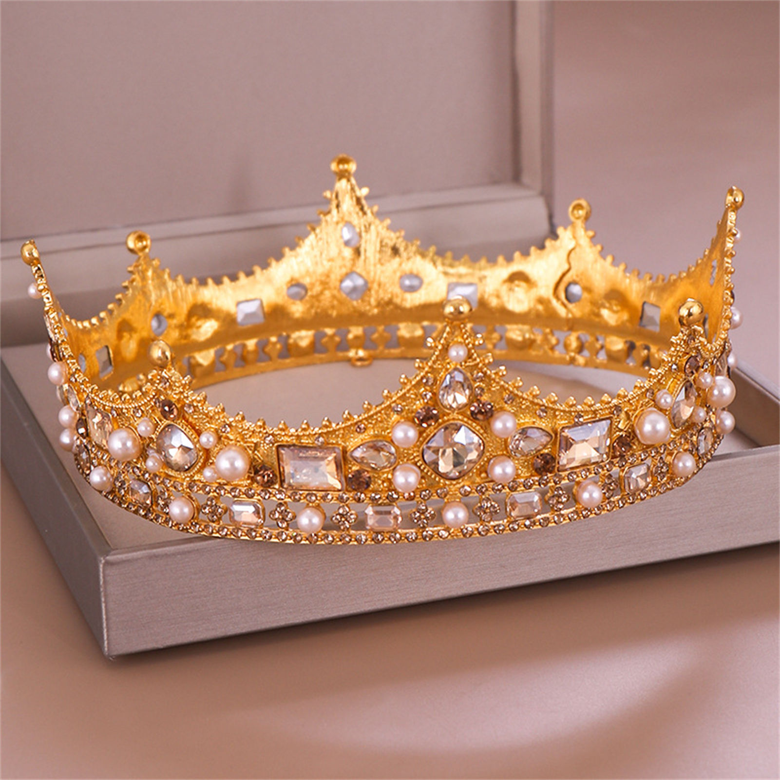 Brautkrone Strass-Tiara Barock – Party Supplies Bewertung und Preis