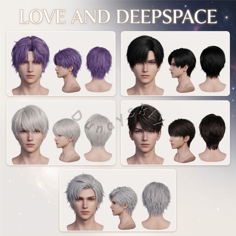 Love And Deepspace Cosplay-Per – Anime Cosplay Wig Heat Resistant Bewertung und Preis